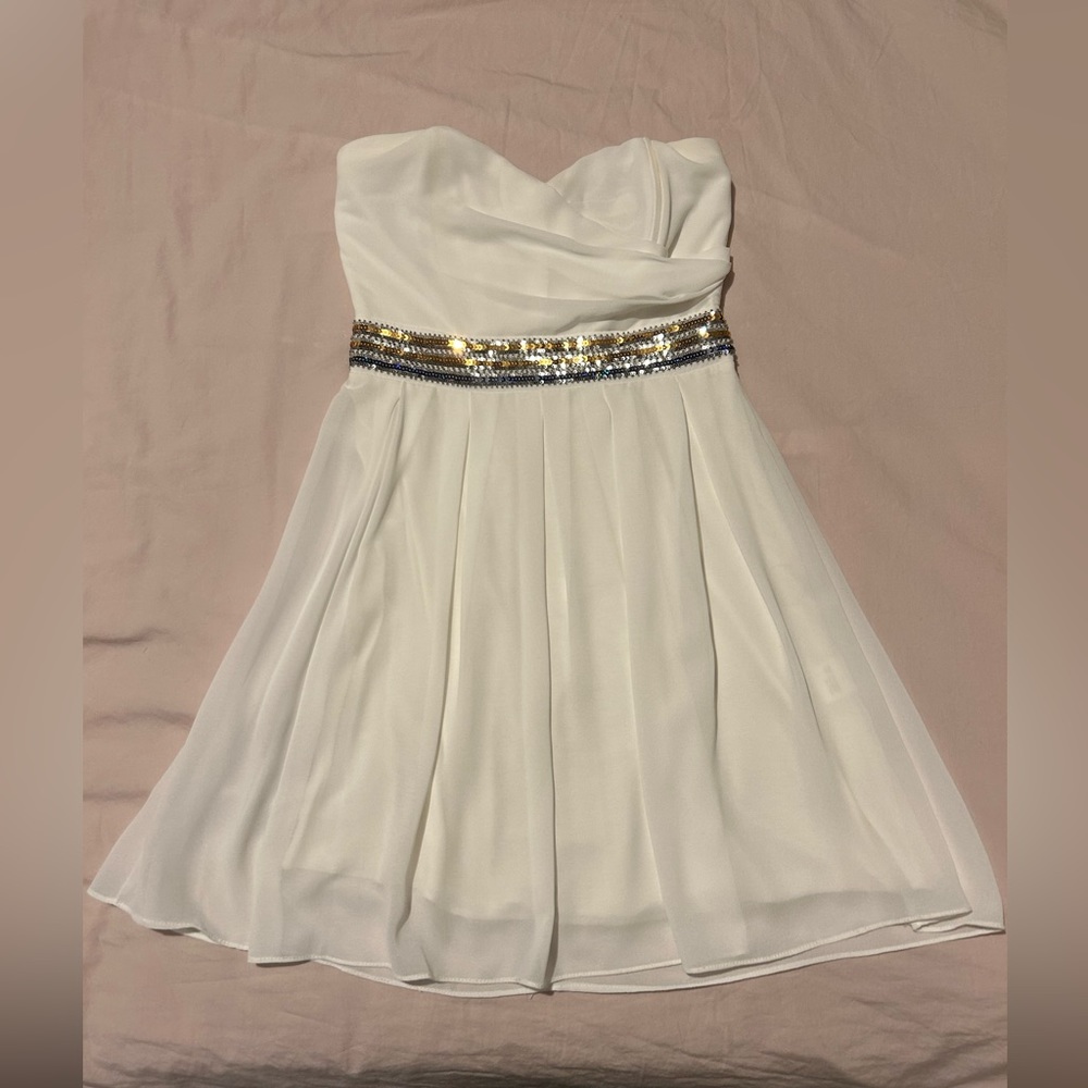 TFNC London White Sequin Dress